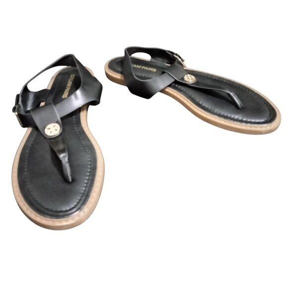 Dream Pairs Womens T-Strap Flat Thong Sandals Size 11 Adjustable Ankle Strap - Picture 2 of 13